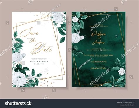 emerald green wedding invitation background